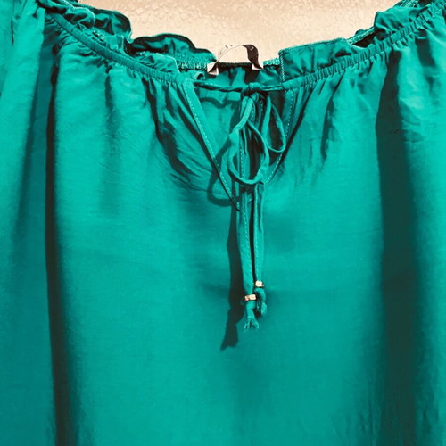 Women's blouse green XLarge Dina like new