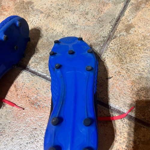 Adidas X football boots like new, size 38, blue with red laces