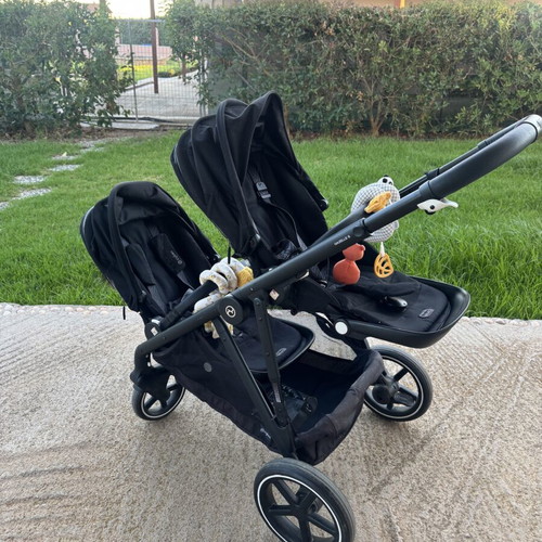 Cybex Gazelle S Twin Stroller like new, versatile with shopping basket