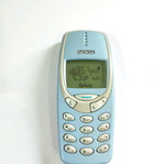 Nokia 3310 Classic Phone Turquoise used with brick buttons and charger