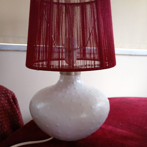 Table lamp porcelain like new, height 33 cm
