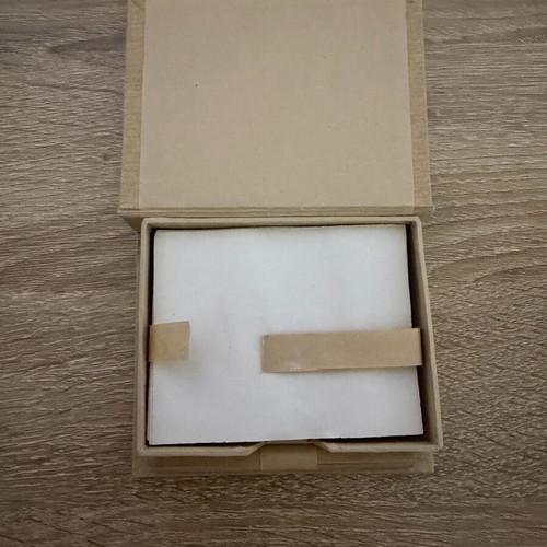 Note papers in box new with pencil and wooden vintage design