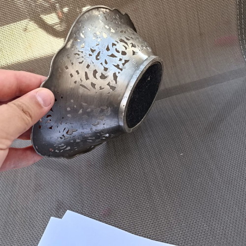 Vintage tin-plated bowl