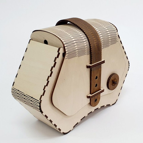 Wooden crossbody bag new with customizable engraving