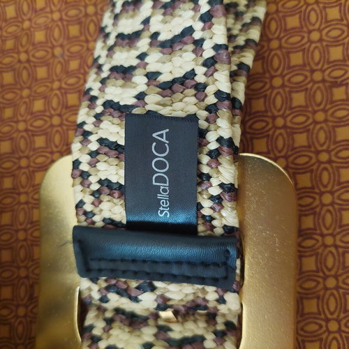 Doca summer elastic belt like new, length 1m, beige and brown
