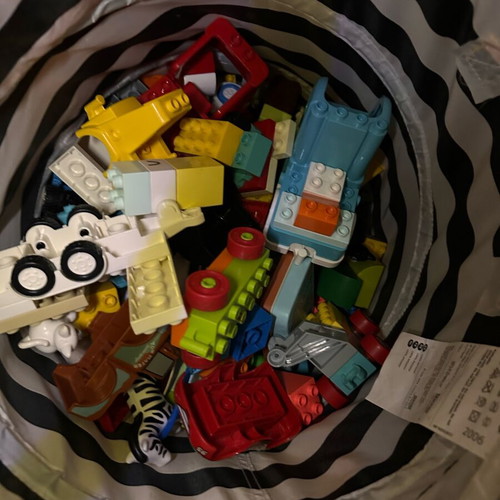 Original LEGO Duplo bricks like new, vehicles, animals, and characters