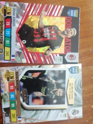 Giant Benzema and Dominator Giroud stickers like new