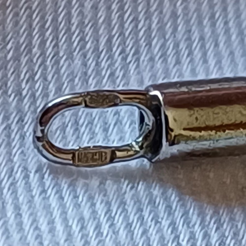 Necklace 5 cm genuine leather with 925 silver clasp new