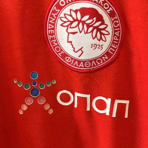 Olympiacos training shirt used, size large, football