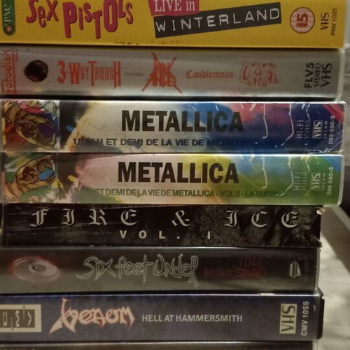 Metal Rock Punk VHS Collection