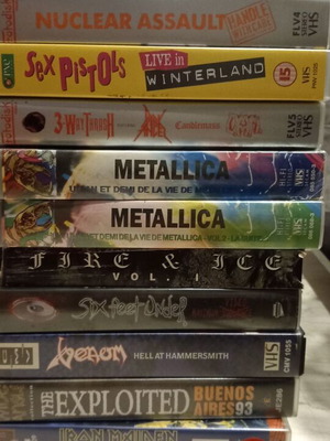 Metal Rock Punk VHS Collection