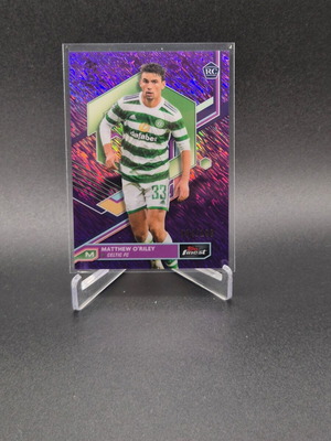 2022-23 Finest UEFA Club Competitions Matthew O'Riley Purple /199 Rookie RC used