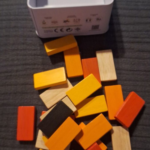 Wooden Domino Board Game Plan Toys like new for 1 player 3+ years