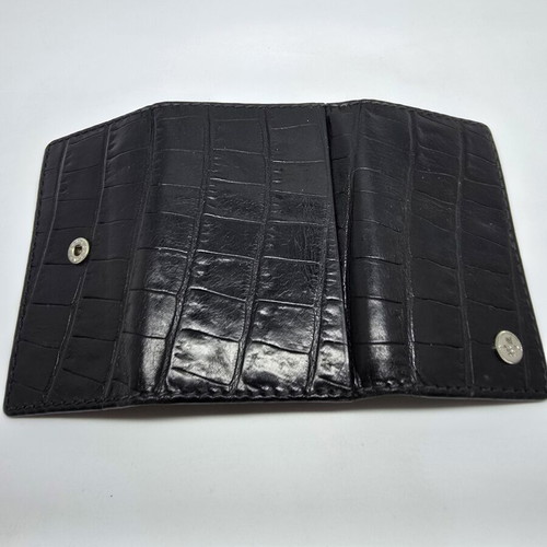 Lancel leather key holder used, black