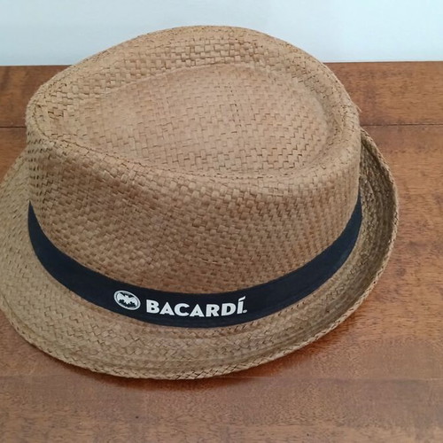 Bacardi straw hat, brown, size 58, unused