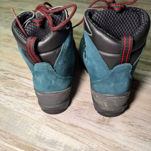 Salomon Super Mountain hiking boots, blue suede leather, US 5.5 EU 36 2/3