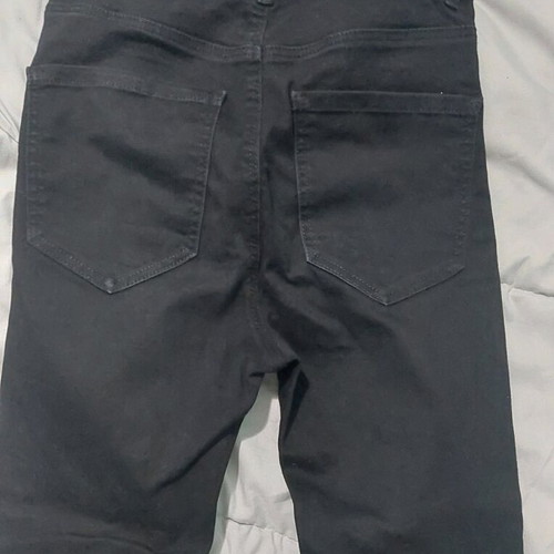 Stradivarius black super high waist skinny jeans like new, size 38