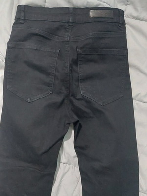 Stradivarius black super high waist skinny jeans like new, size 38