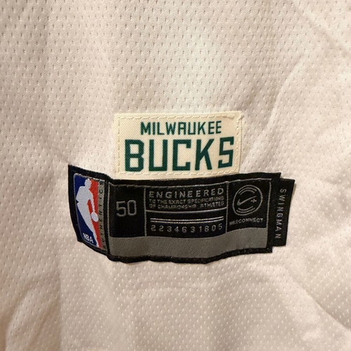 NBA Giannis Antetokounmpo #34 Milwaukee Bucks Cream City jersey new