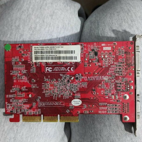 Gainward FX5500 graphics card used