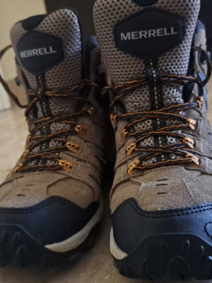 Merrell Crosslander Mid hiking boots like new, waterproof, size 41, beige brown