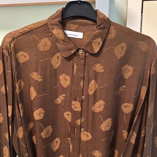 Rissa shirt dress Samsoe & Samsoe XS/34 καφέ σαν καινούργιο