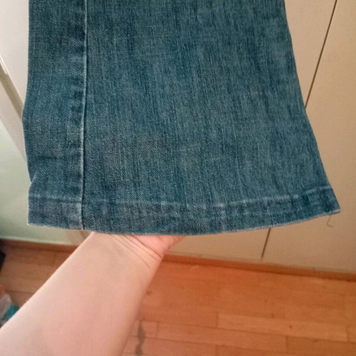 Zara women's flared jeans used, blue, size L