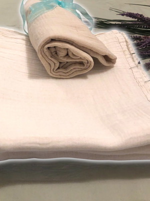 Muslin baby blankets like new, organic cotton, 100x100 cm
