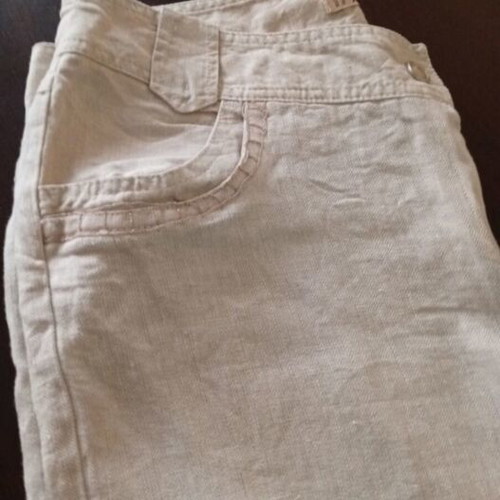 Linen beige suit set Abysse like new, size 52