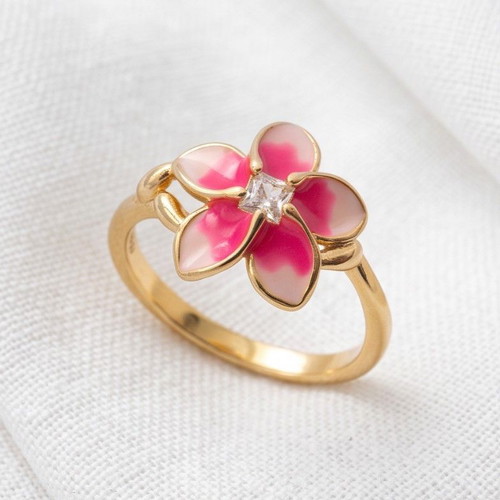 Pandora Disney Moana ring with flower, size 7/54, new