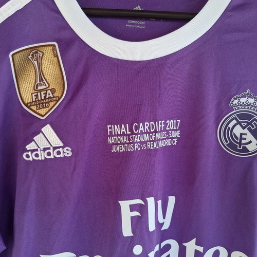Real Madrid Cristiano Ronaldo Away Jersey Champions League Final 2017 Medium like new