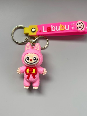 Labubu Keychain Pink Bunny like new