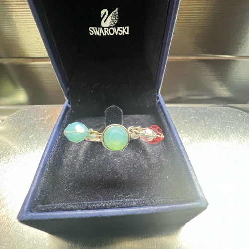 Swarovski ring like new with colorful stones