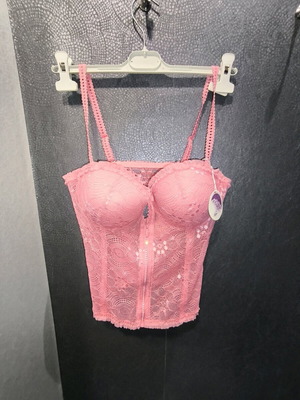 Swarovski Luna Corset καινούργιος ροζ κορσές με δαντέλα