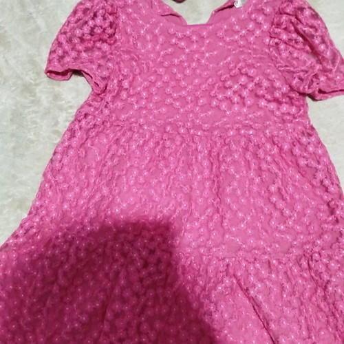 Girls' fuchsia dress like new, 128-134 cm (8-9 years)