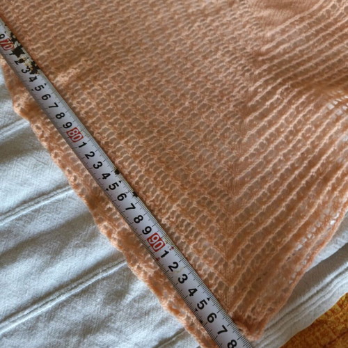 Woolen women's scarf like new, orange