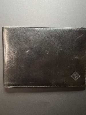 Italian leather men's wallet Evidence new, black