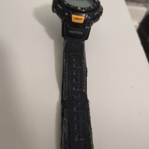 Casio ProTrek PRG-40 men's watch used, black, not working