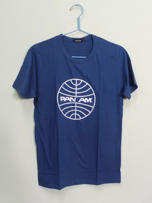 T-Shirt Pan Am new, 100% cotton, screen print, sizes S M