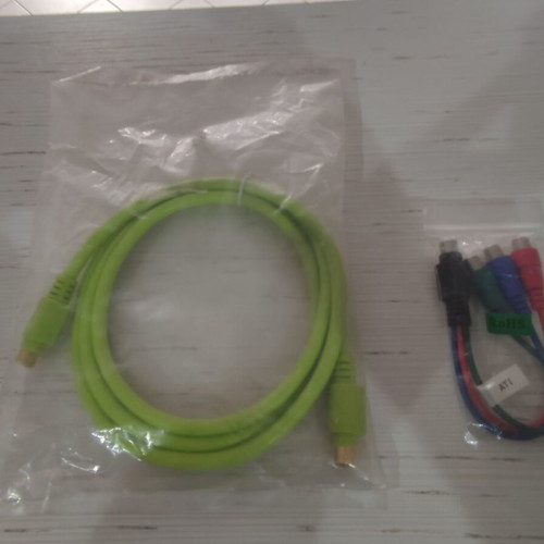 SVHS cable and SVHS to 3 RCA adapter