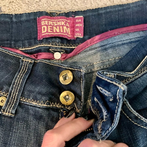 Jean bermuda Bershka like new, blue, straight fit