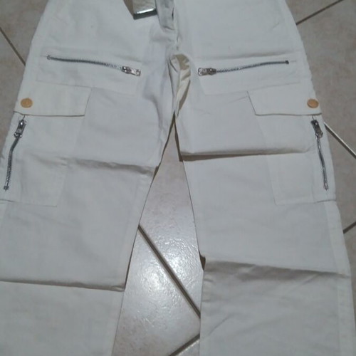 White pants with pockets, size S / 36 / 8
