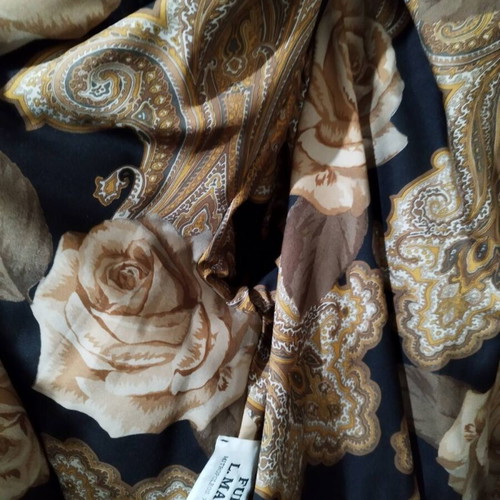Mink fur with lining like new, brown, size large-extra large