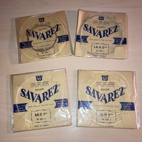 Savarez guitar strings set of 4 used