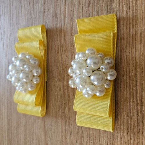 Decorations for Sandals and Bags new with pearls, set of 2 pieces