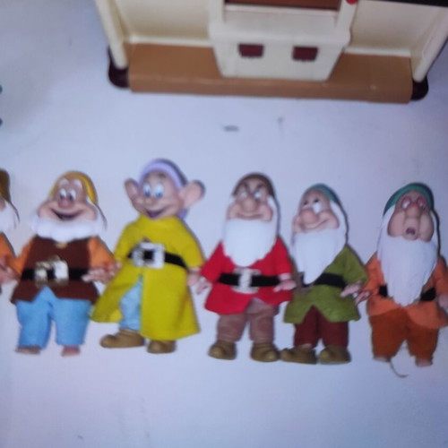 Disney Snow White and 7 Dwarfs Cottage Playset Simba vintage, like new