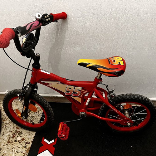 McQueen Kids Bicycle 14” used, red, city type
