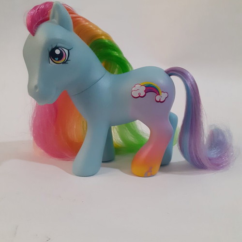 My Little Pony Rainbow Dash figure used, G3 Hasbro