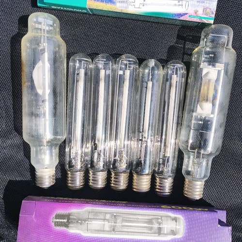 Metal halide lamps used, double spectrum, set of 7, decorative