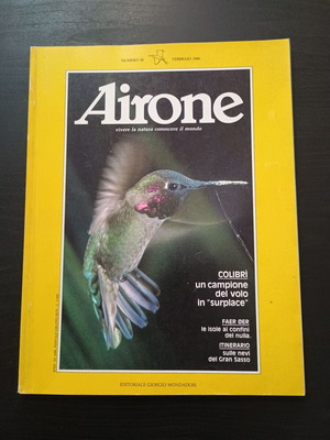 Περιοδικό Airone Νο 58 Φεβρουάριος 1986 μεταχειρισμένο, ιταλικά